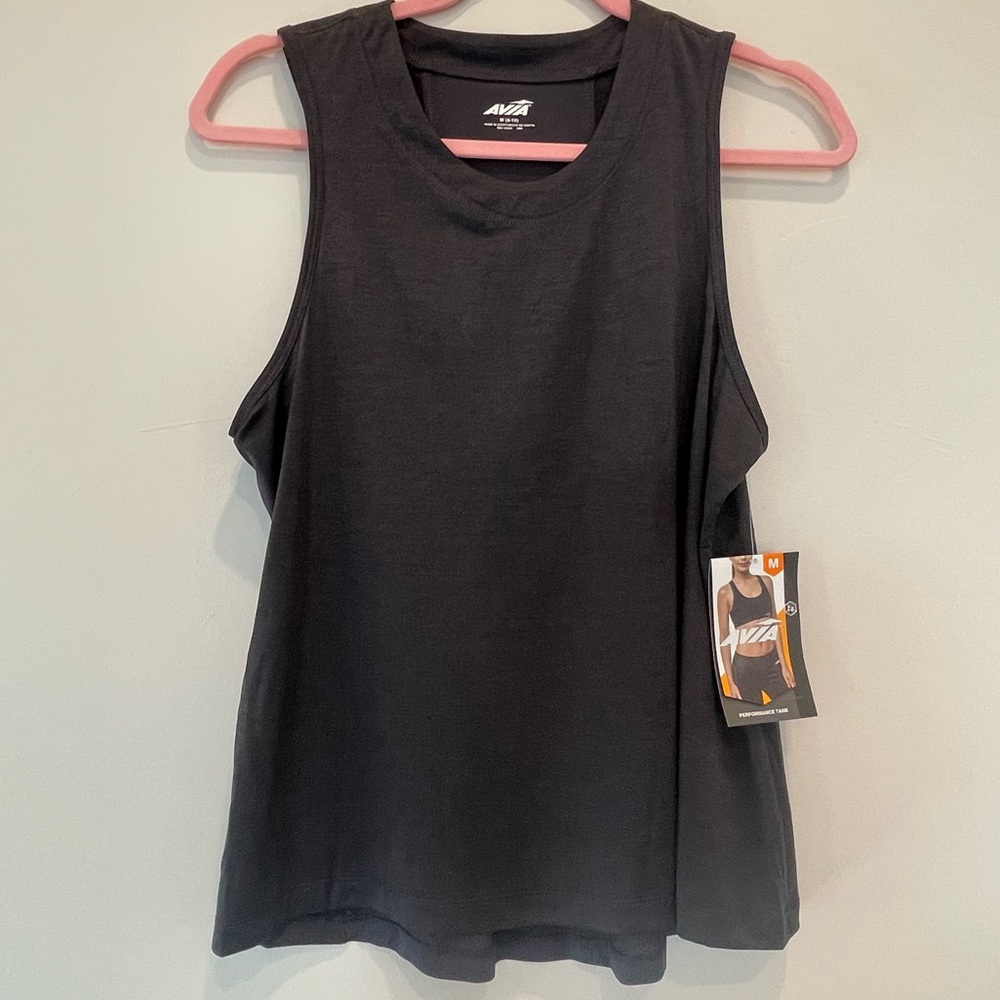 NWT - AVIA Black Athletic Tank - M (8-10)
